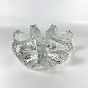 Vtg Glasdesign Georgshutte Glass Candle Holder Teapot Warmer Germany Mid Century